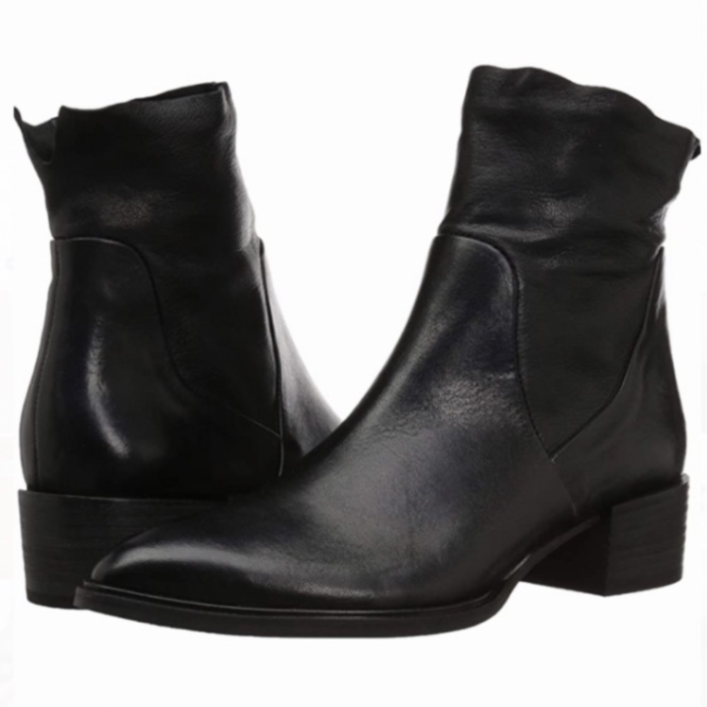 Black leather booties.  US sizes Beautiful Black leather Boots. New